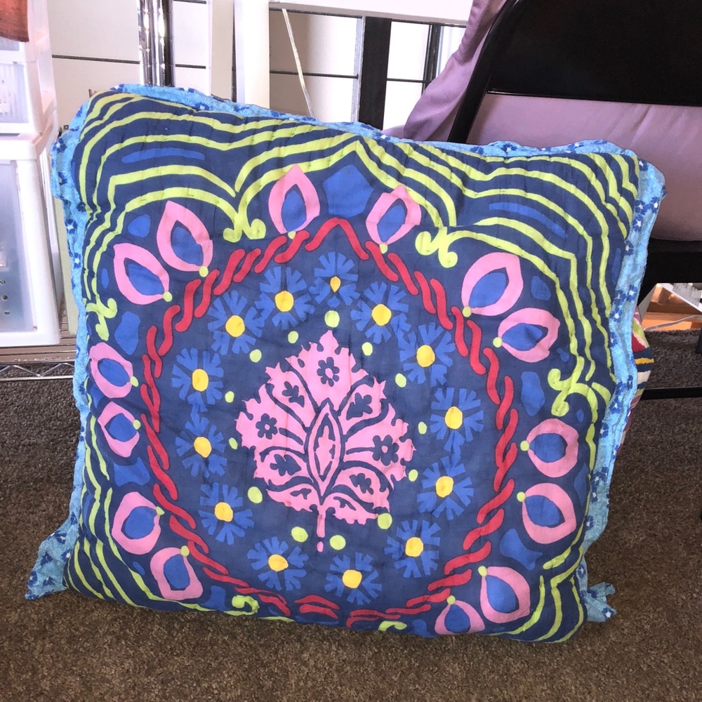 ANTHROPOLOGIE PILLOW CASE AND PILLOW